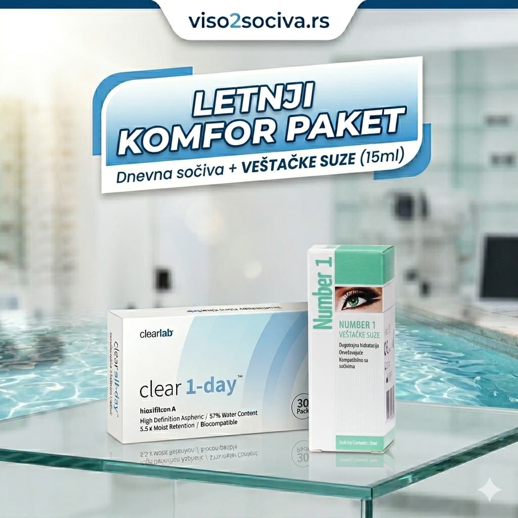 Dnevna sočiva + veštačke suze
